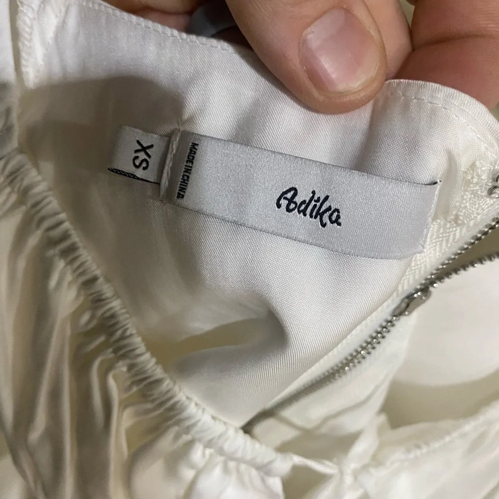 Adika Ivory Puff Sleeve Blouse-XS-47 - Picture 2 of 5